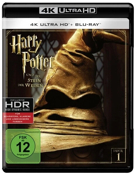 HARRY POTTER UND DER STEIN DER WEISEN-DANIEL RADCLIFFE, 2 ULTRA HD BLU-RAY NEU - Bild 1 von 1