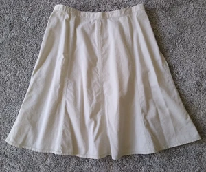Cream Skirt Ivory A-Line Skirt Horny Toad Skirt Off White Skirt 31” Waist M - Picture 1 of 12