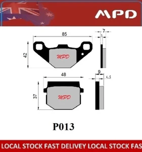 P013 FRONT BRAKE PADS HYOSUNG SD 50 / SF 100 R / SF 50 R Rally Prima/Racing - Picture 1 of 2