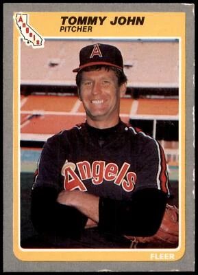 Tommy John #304 1985 Fleer Foto 1 de 2