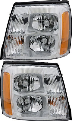 Juego de faros halógenos para Cadillac Escalade 2002 lado conductor y pasajero Foto 1 de 4