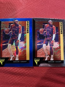 2020-21 PANINI FLUX JERAMI GRANT BLUE PRIZM #49 Pistons  & PANINI FLUX GRANT