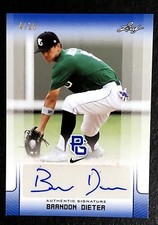 2017 Leaf Perfect Game Brandon Dieter #BA-BD1 National Showcase #04/15 Auto Blue