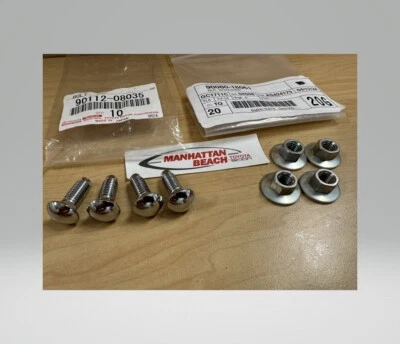 79-95 CAMIÓN GENUINO TOYOTA CROMO PARACHOQUES PERNO QT=4.90112-08035 & QT=4.90080-18061 Foto 1 de 2