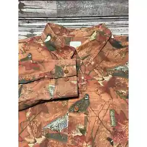 Columbia PFG manica lunga abbottonata autunno uccellini taglia XXL - Foto 1 di 5