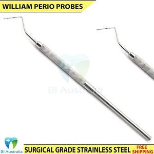 Sonda dental Williams marcado Michigan sonda William Perio instrumentos herramientas - Imagen 1 de 4