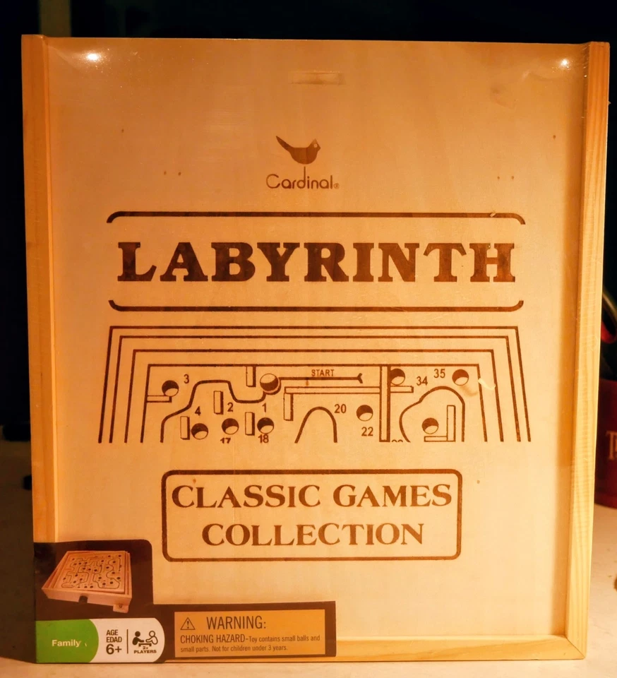 LABYRINTH Cardinal Classic Wood Board Game Maze Skill Action Strategy New Sealed - Image 1 of 4