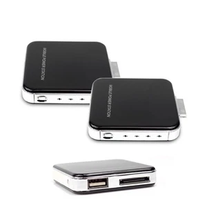 2X 2200MAH PORTABLE EXTERNAL BLACK BATTERY CHARGER USB IPHONE 4S 4 3GS IPOD NANO - Photo 1 sur 1