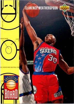 1993 Upper Deck Clarence Weatherspoon #427 Philadelphia 76ers Basketball Card - Image 1 of 2