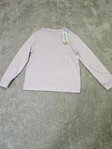 Neu Cat And Jack Mädchen Langarm T-Shirt mit Tasche Lavendel Größe M - Bild 1 von 2