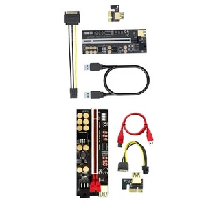 PCIe Riser Adapter Card 1x to 16x 6 Ports Powered USB 3.0 Extension Cable - Afbeelding 1 van 5