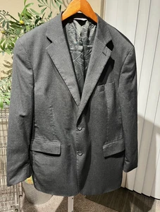 JOSEPH FEISS BLAZER SPORT INTERNATIONAL TRIO SIZE 44R GRAY SUIT JACKET WOOL - Picture 1 of 8