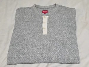 SUPREME Gray Polka Dot Lightweight Thermal L/S  Henley Shirt SZ Medium  - Picture 1 of 18