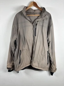 Weird Fish Size 2XL Light Brown Men's Jacket Hooded Pockets incl Inner FLAWS - Picture 1 of 15