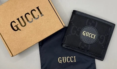 Gucci Off The Grid Billfold GG Monogram Bifold Wallet  Nylon Black Authentic - Image 1 of 4