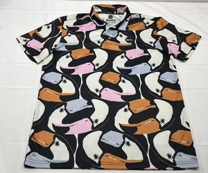 Camisa Polo Duvin Multicolor Tucanes Pájaros Estampado por Todas Partes Golf Talla Grande - Imagen 1 de 7
