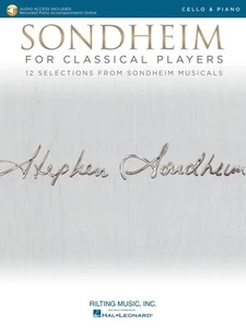 Stephen Sondheim for Classical Players Cello & Piano Sheet Music Book & Audio - Picture 1 of 1