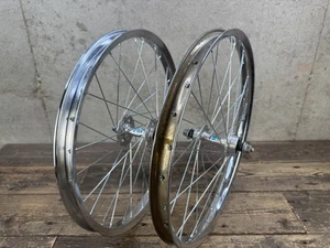 20” Bmx Wheels ACS Hubs 28 Spoke Steel Vintage Old School  - Picture 1 of 18