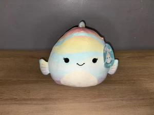 Squishmallows Kellytoy Peluche Escuadrón de Vida Marina Canda el Pez Arco Iris 5" Nuevo con Etiquetas - Imagen 1 de 6