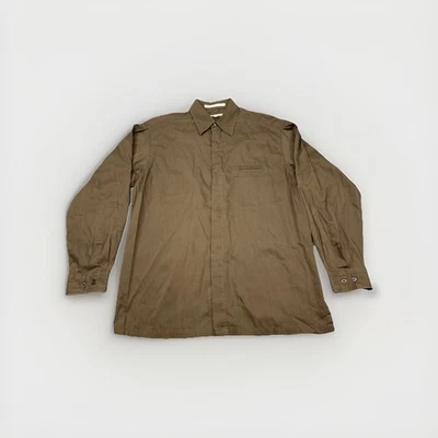 Perry Ellis Men’s Medium Slim Fit Gray Casual Button-Up Shirt Long Sleeve - Image 1 of 4