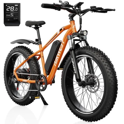 Bicicleta Eléctrica 500W 26"x4.0" Fat Tire 48V 13Ah 7 Velocidades 20MPH 50Millas LCD Foto 1 de 4