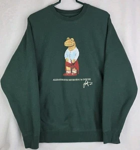 TDE Doechii Green Crewneck Sweatshirt XL Alligator Bites Never Heal Tour Merch - Picture 1 of 10