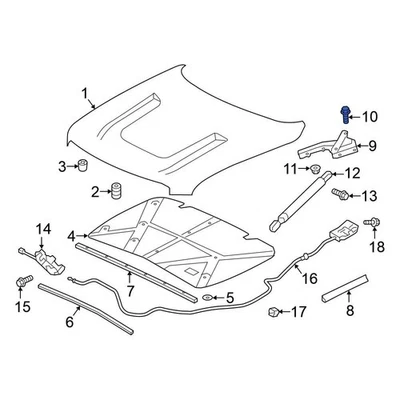 For Nissan Altima 2007-2024 Nissan 01125N043U Battery Tray Bolt Foto 1 de 4