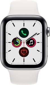 Apple Watch Series 5 GPS+LTE 44mm Titanio Correa Deportiva Blanca - Muy Buen Estado - Imagen 1 de 3