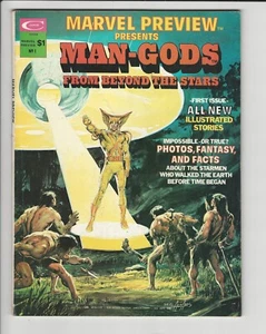 Marvel Preview 1 Man-Gods From Beyond Stars Magazine B&W 5.5 Chariots Neal Adams - Picture 1 of 2