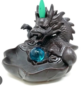 BEAUTIFUL DRAGON BACKFLOW INCENSE BURNER AND HOLDER. MUST SEE! - Picture 1 of 1