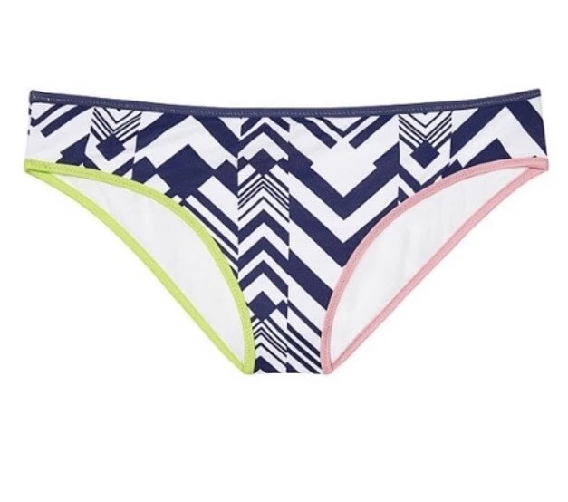 Victorias Secret Bikini Bottom Size Medium Classic Hipster Ink Blot Geo Swim NEW - Image 1 of 1