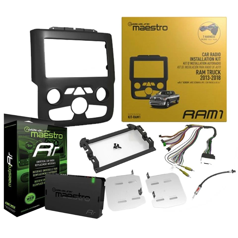 Maestro KITRAM1 Dash Kit + ADS- MRR Universal Radio Replacement & SWC Interface - Image 1 of 1