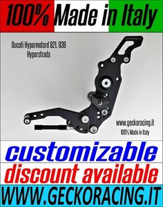 REARSETS ADJUSTABLE PEGS HYPERMOTARD 821 939 - Foto 1 di 11