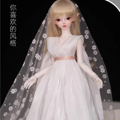 1/4 BJD Doll SD Resin Joint Eyes Face Makeup Girl Female Bare Doll Handmade Gift - Imagem 1 de 4