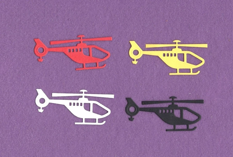 Tarjetas de álbum de recortes troquelados militares de helicóptero # 2 de Estados Unidos Foto 1 de 1