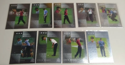 2001 SP AUTHENTIC TIGER WOODS FOCUS OF A CHAMPION SET 9 RC INSERT SET ROOKIE RC - Image 1 of 2