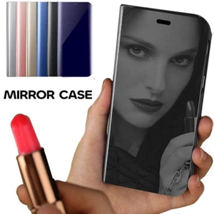 For Samsung S24 Ultra Case galaxy S23 Plus S22 S21 S20 Mirror Flip Cover - Picture 1 of 24