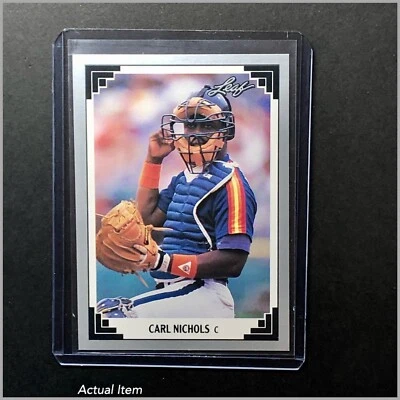 1991 Leaf Carl Nichols #217 Houston Astros - Image 1 of 2