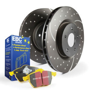EBC YellowStuff Brake Pads & GD Rotors for 16-21 Civic LX EX Sport [Front]