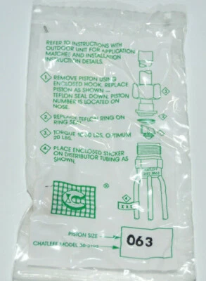 LENNOX ARMSTRONG DANFOSS Armstrong Lennox Danfoss HVAC Piston Orifice Kit .063 Orfice Chatleff 38-3103063