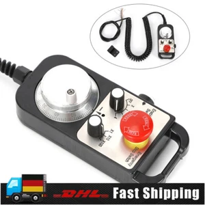 4 Achsen CNC Handsteuerung MPG Pendant Erweiterbar Handrad Universal + Not-Aus - Bild 1 von 13