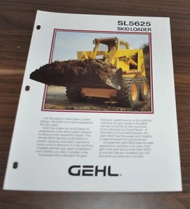Folleto folleto de especificaciones de cargador compacto deslizante Gehl 5625 - Imagen 1 de 2