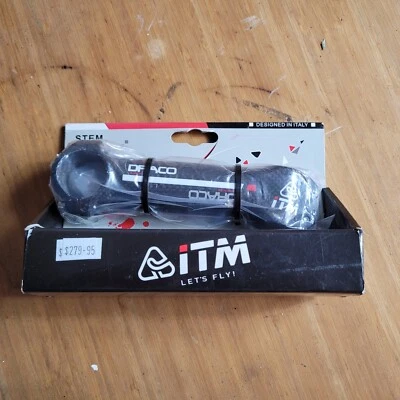 ITM  DRACO CARBON WRAP HEAD STEM ROAD BIKE BICYCLE 130MM LENGTH 1:1/8TH STEERER - image 1 of 4