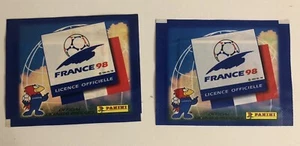 2 BUSTINE PANINI WC FRANCE 98 PACKETS SOBRE POCHETTE TUTEN SEALED - Foto 1 di 2