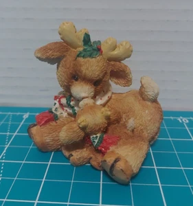 Enesco Santa's Special DEERlivery JUNIOR Reindeer 1994 By Mary Rhyner Christmas - Foto 1 di 6