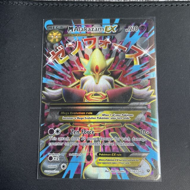 MEGA Alakazam EX ULTRA RARE 26/124 Pokemon TCG XY Fates Collide NM Holo  2016