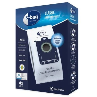 Vacuum Cleaner Bags E201S S-BAG Classic Long Performance 4 Pieces - Image 1 of 2