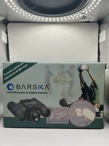 BARSKA 8X22 BINOCULAR & DIGITAL CAMARA IN OPENED BOX - Picture 1 of 6