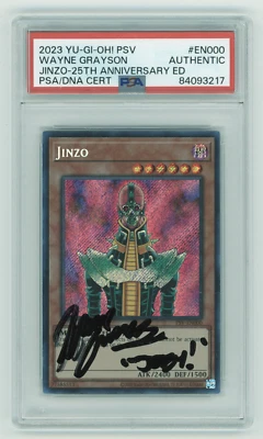 PSA Signed Wayne Grayson Yu-Gi-Oh! Jinzo PSV-EN000 25th Anniversary - Image 1 of 2