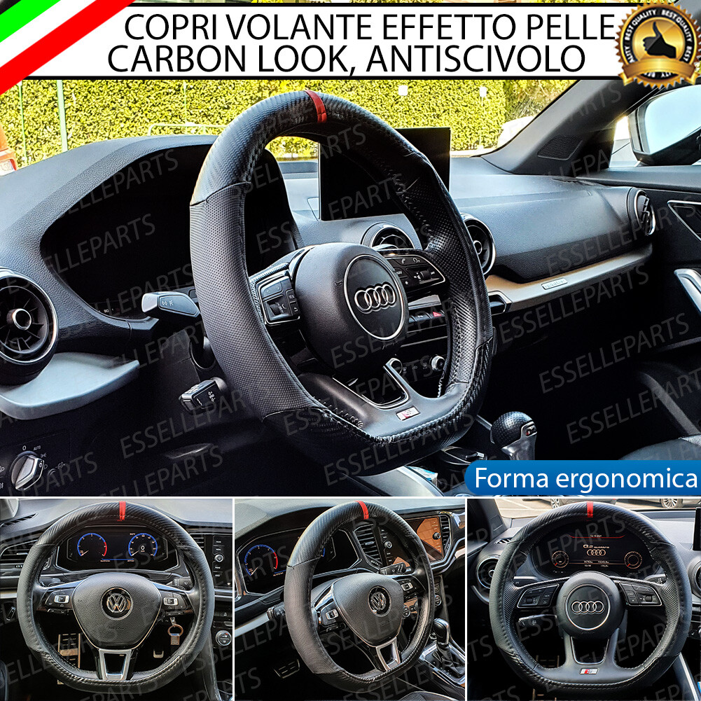 Coprivolante Auto 38cm Antiscivolo Blu Coprivolante In Pelle Per Jeep - Blu | Adatto Wrangler, Grand Cherokee E Renegade | Antiscivolo E Traspirante Protezione Volante Jeep - Foto 7
